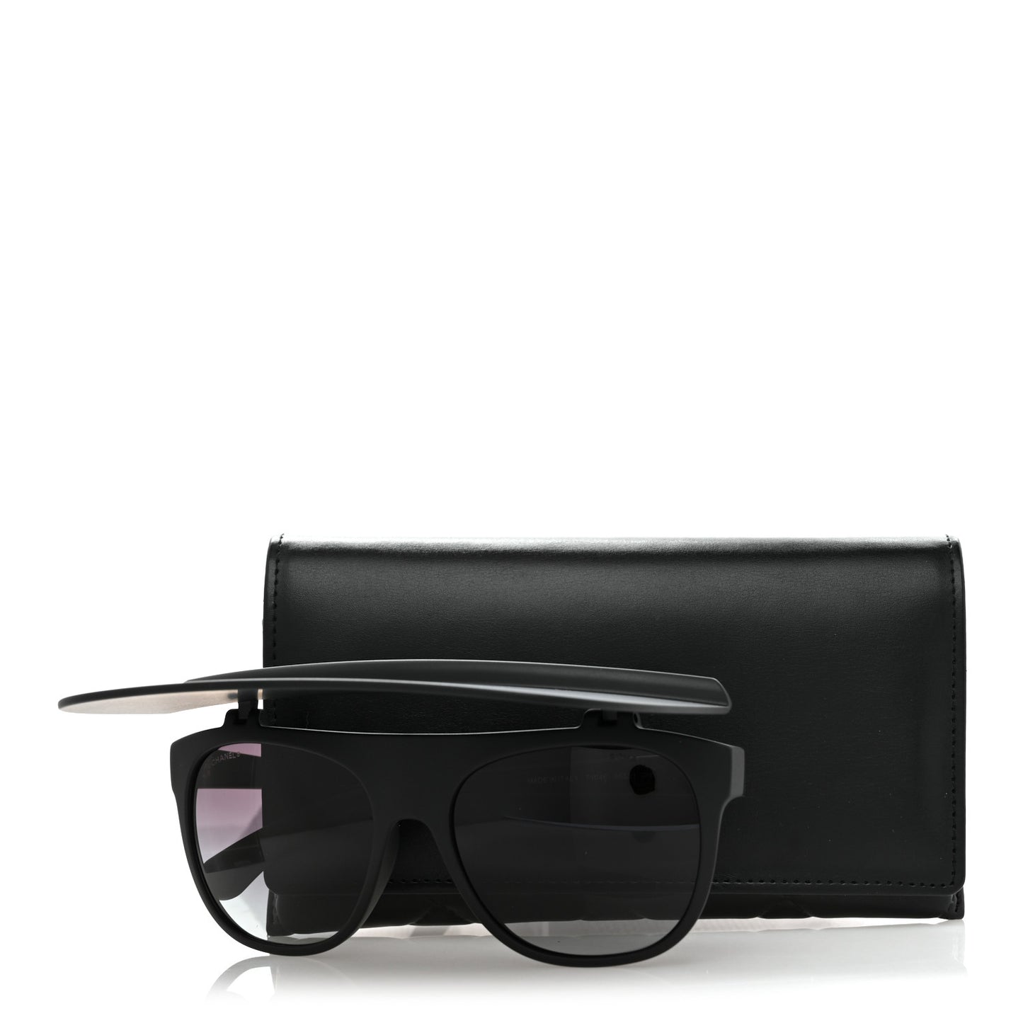 Acetate Visor Sunglasses 71046 Matte Black
