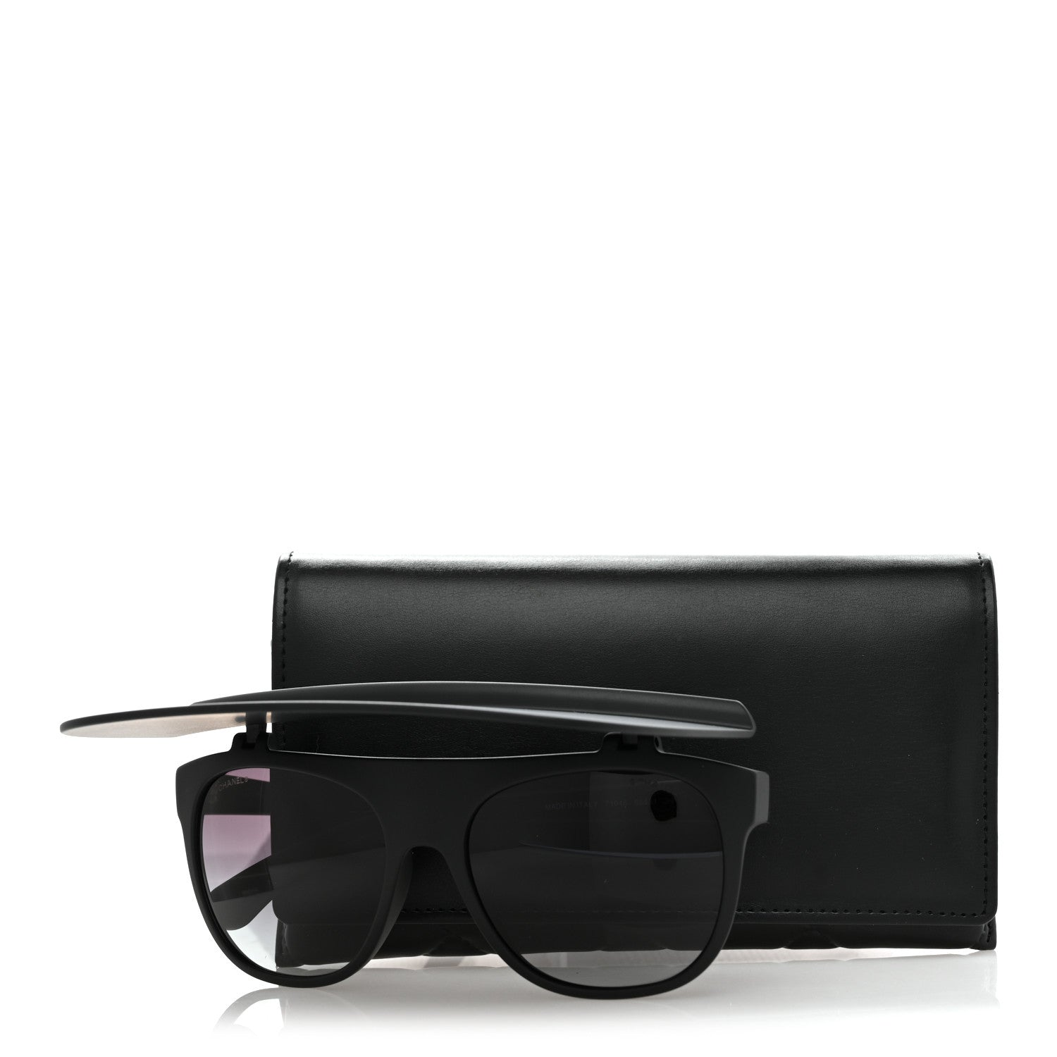 Chanel Acetate Visor Sunglasses 71046 Matte Black 8 of 8