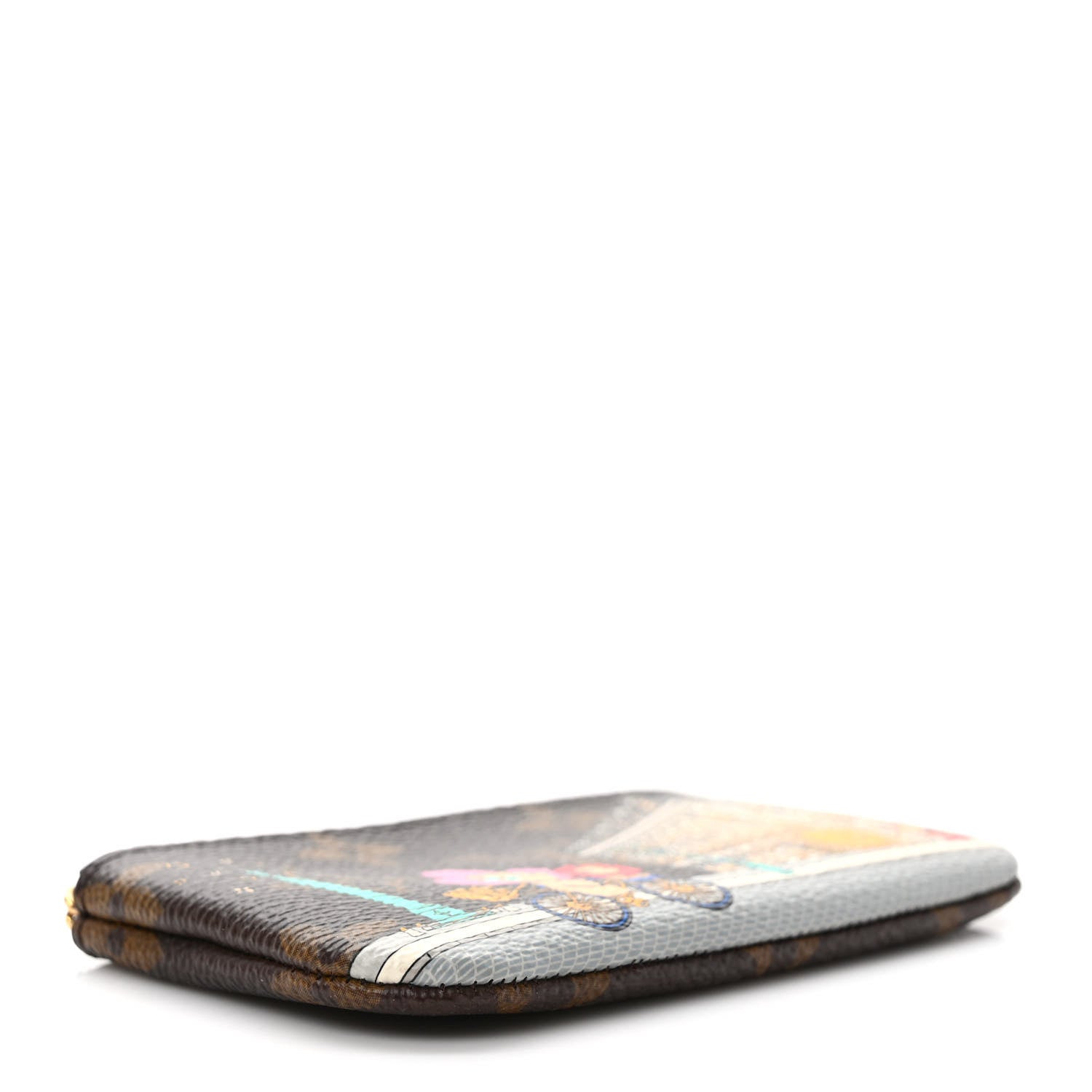 Louis Vuitton Monogram 2022 Christmas Animation Paris Key Pouch Pink 4 of 7