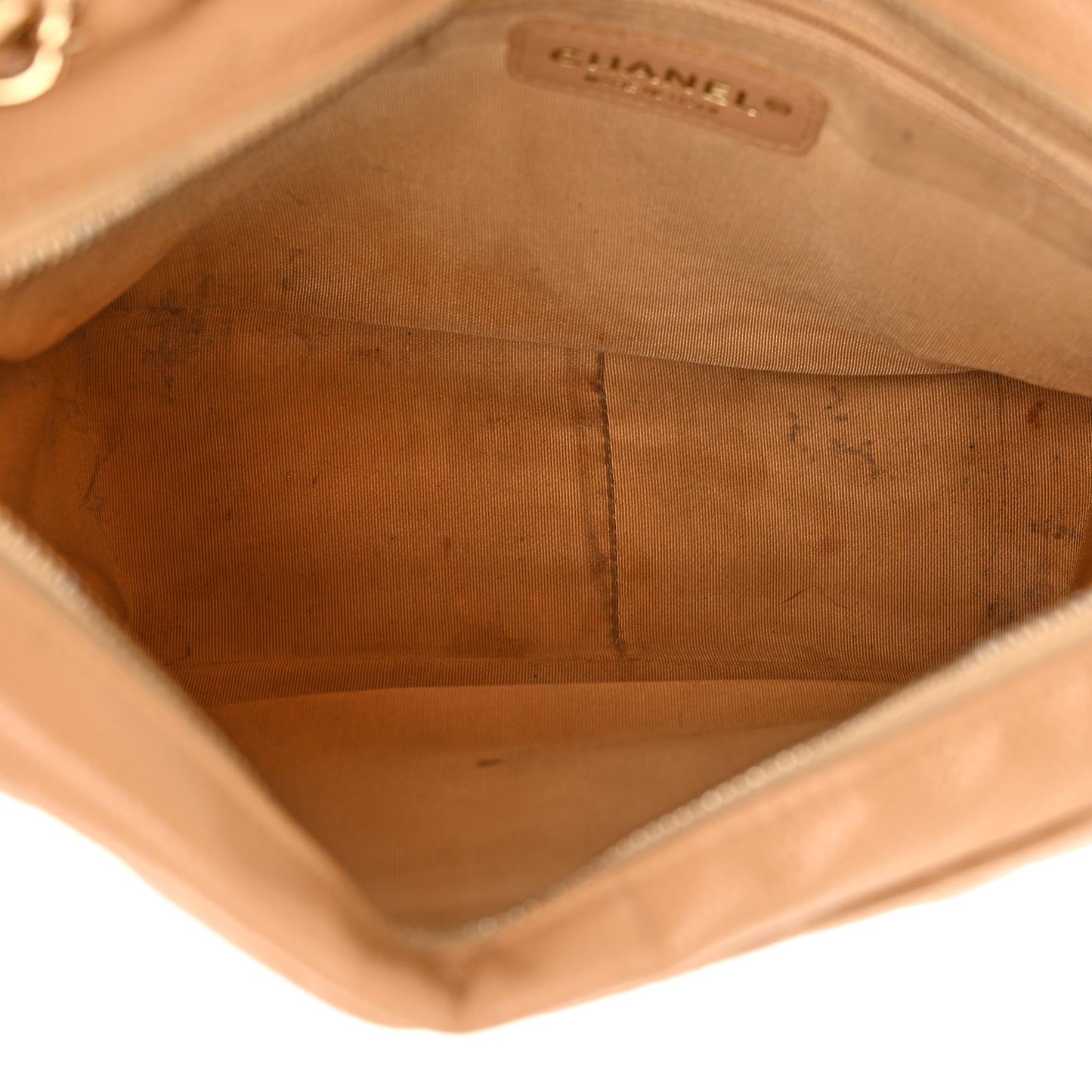 Caviar Quilted Timeless CC Shoulder Bag Beige
