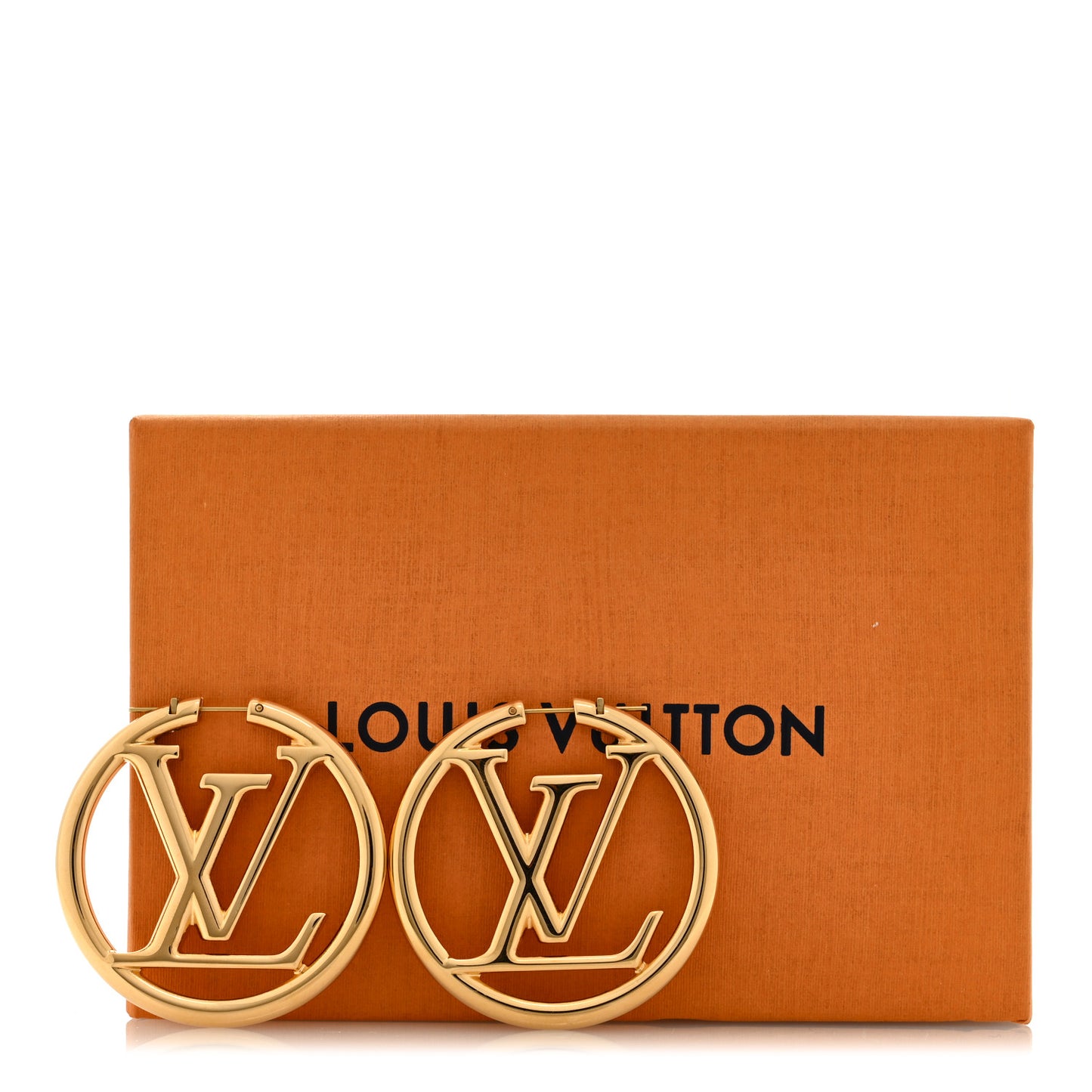 Metal Louise Hoop Earrings Gold