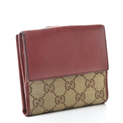 Gucci Monogram Heart French Wallet Red 3 of 16
