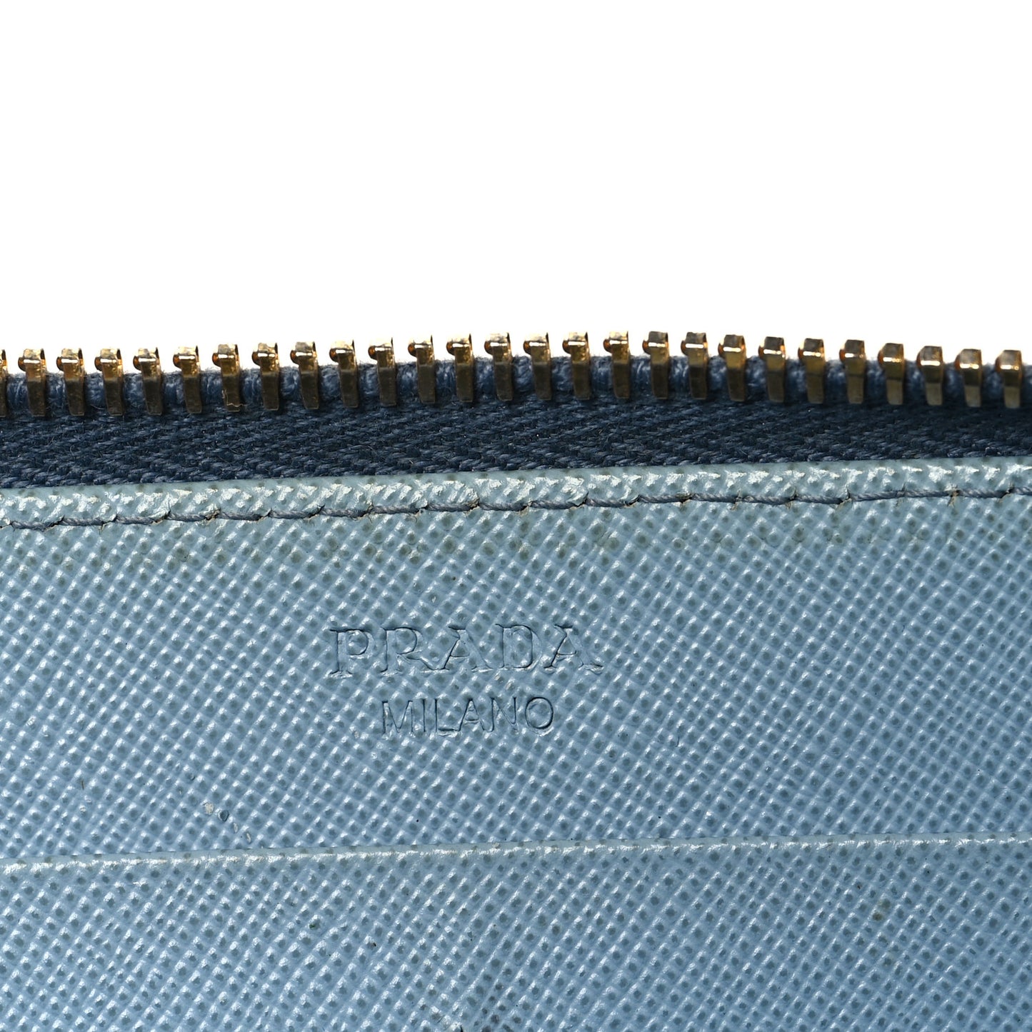 Saffiano Fiocco Bow Zip Around Wallet Fiordaliso