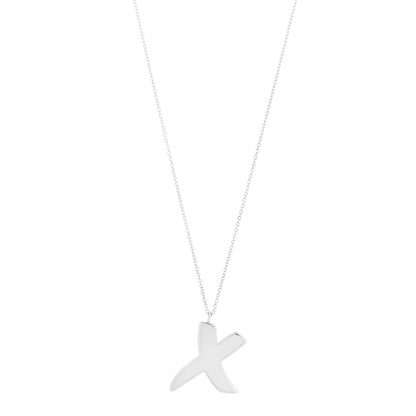 Tiffany Sterling Silver Paloma Picasso Graffiti X Pendant Necklace 1 of 6
