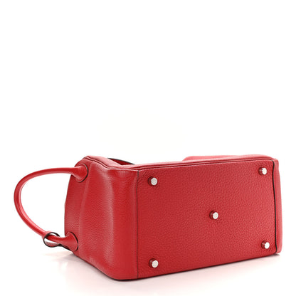 Hermes Taurillon Clemence Lindy 30 Rouge Casaque 4 of 9