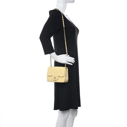 Chanel Lambskin Quilted Mini Square Flap Light Yellow 2 of 10