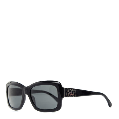 Chanel CC Camellia Sunglasses 5249 Black 1 of 7