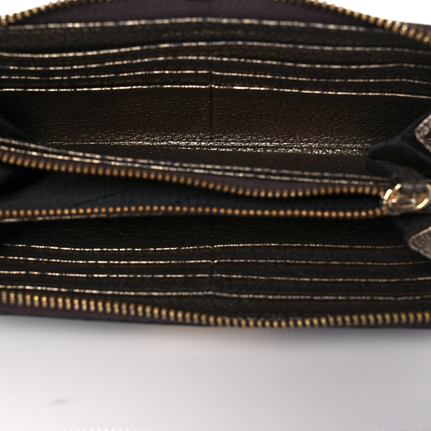 Burberry Smoked Check Zip Around Wallet Brown 5 of 8