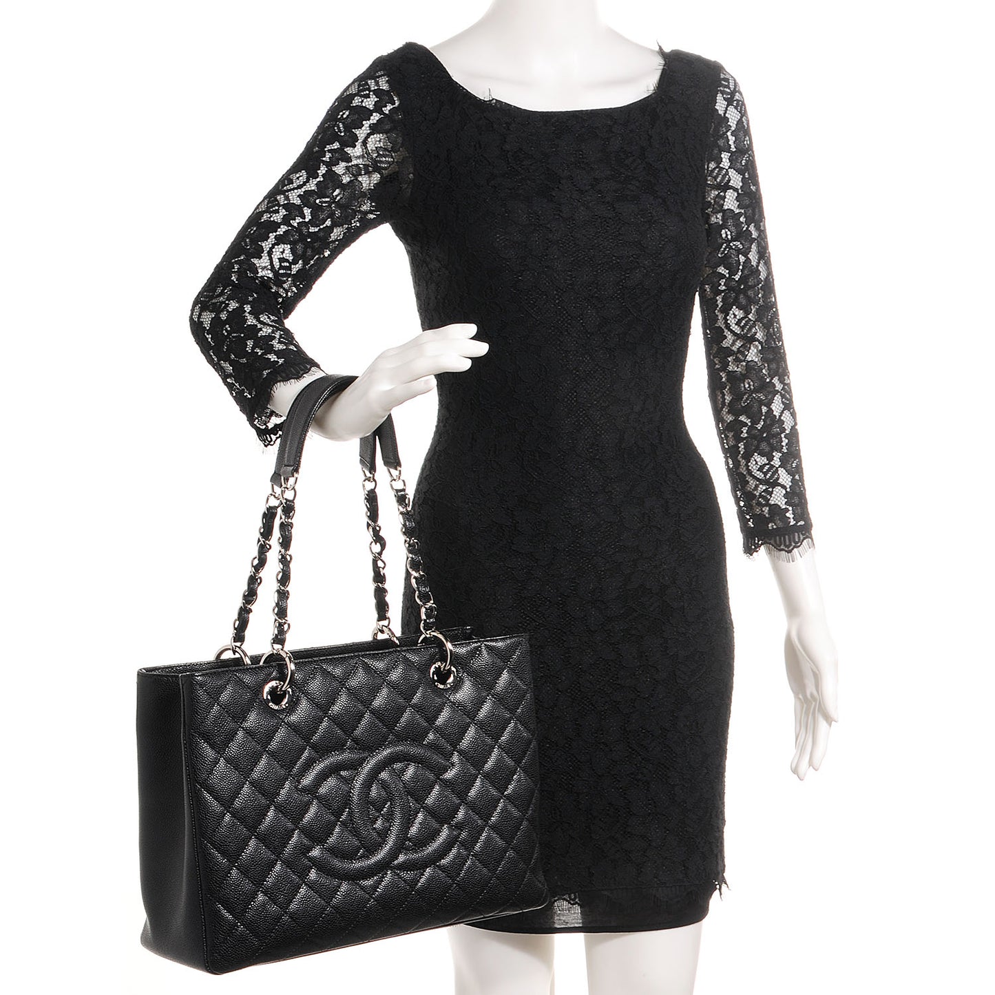 Caviar Grand Shopping Tote GST Black