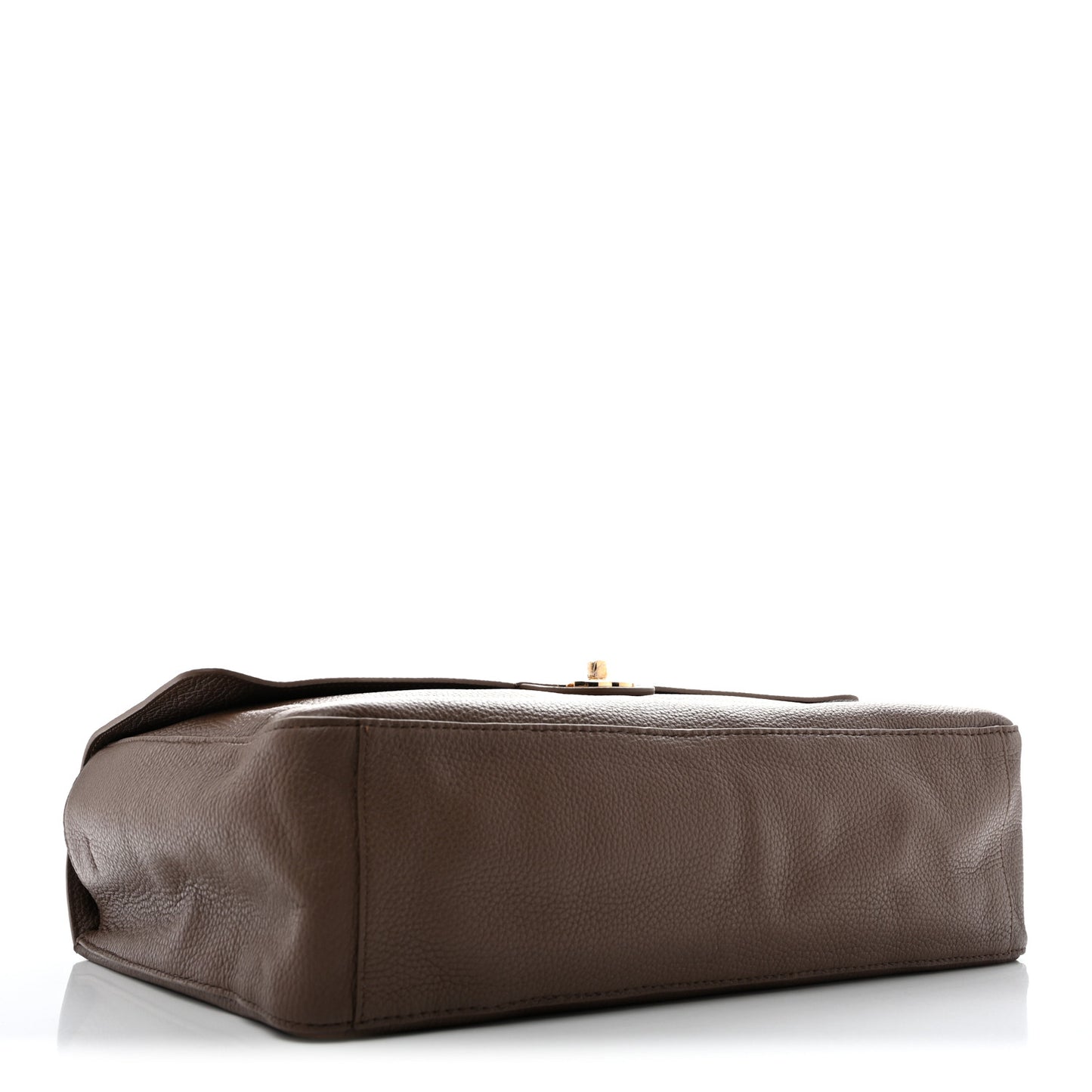 Grained Calfskin Souplissimo Maxi Flap Light Brown