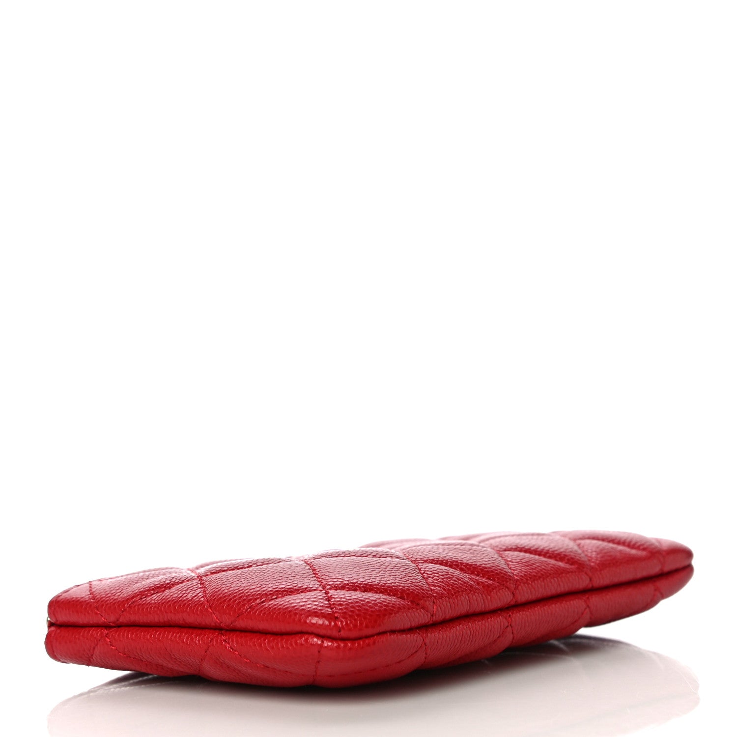Chanel Caviar Quilted Small Cosmetic Case Red 5 of 12