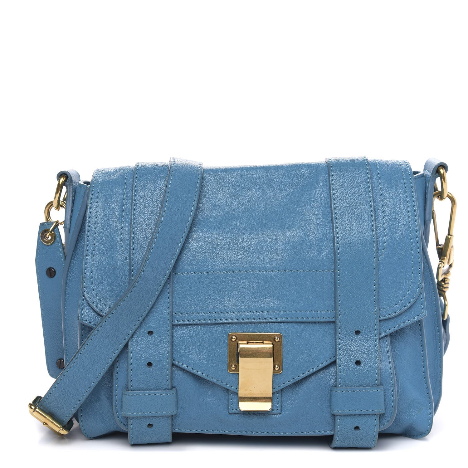 Proenza Schouler Lambskin PS1 Mini Pouch Messenger Bag Oahu 1 of 10