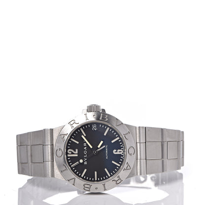 Bulgari Stainless Steel 29mm Diagono Automatic Watch Black 3 of 7