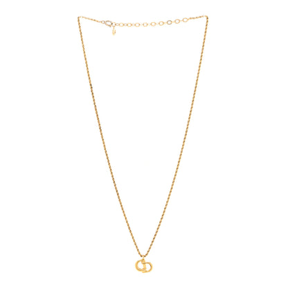 Christian Dior Metal CD Necklace Gold 3 of 6