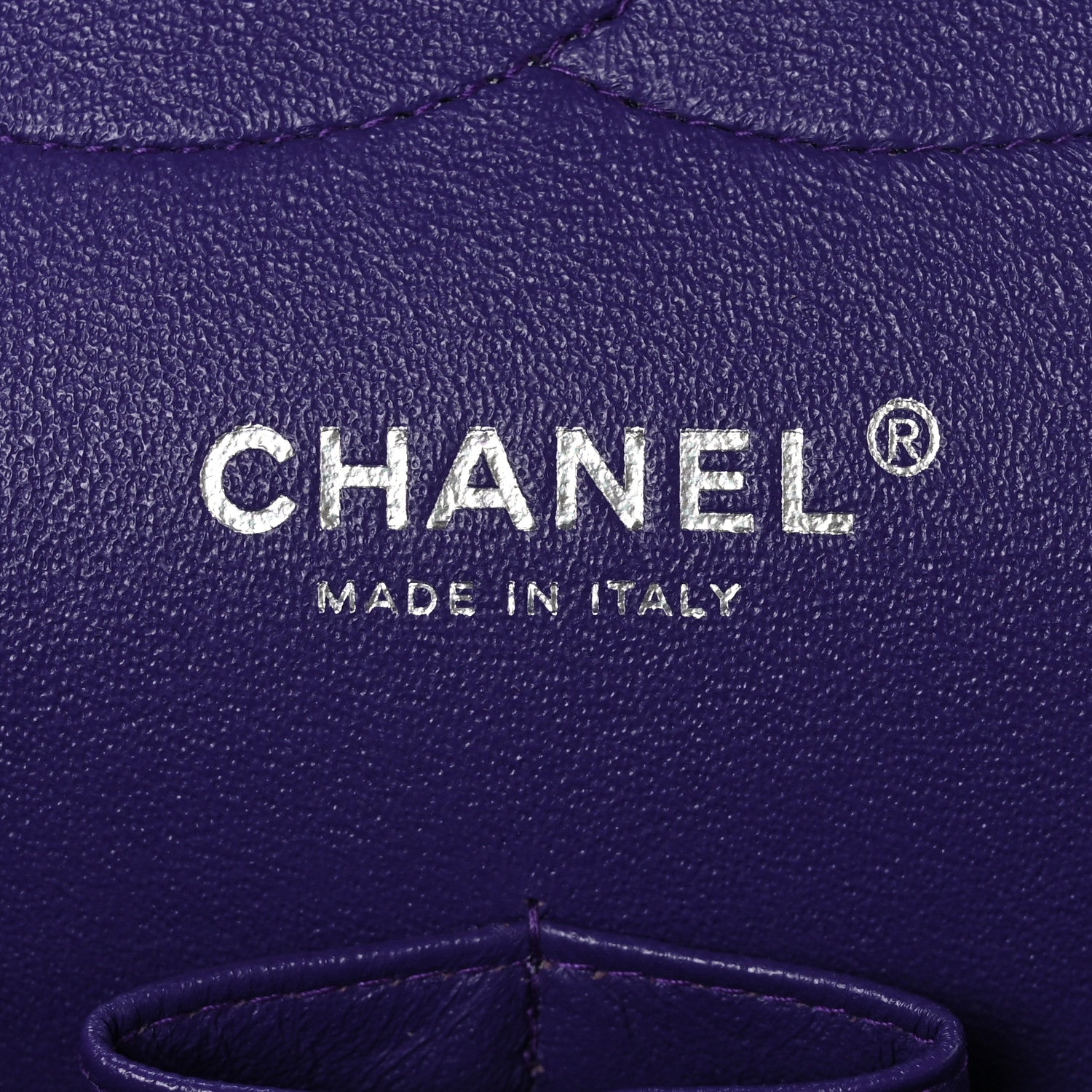 Chanel Patent Calfskin Quilted Jumbo Double Flap Purple 7 of 13