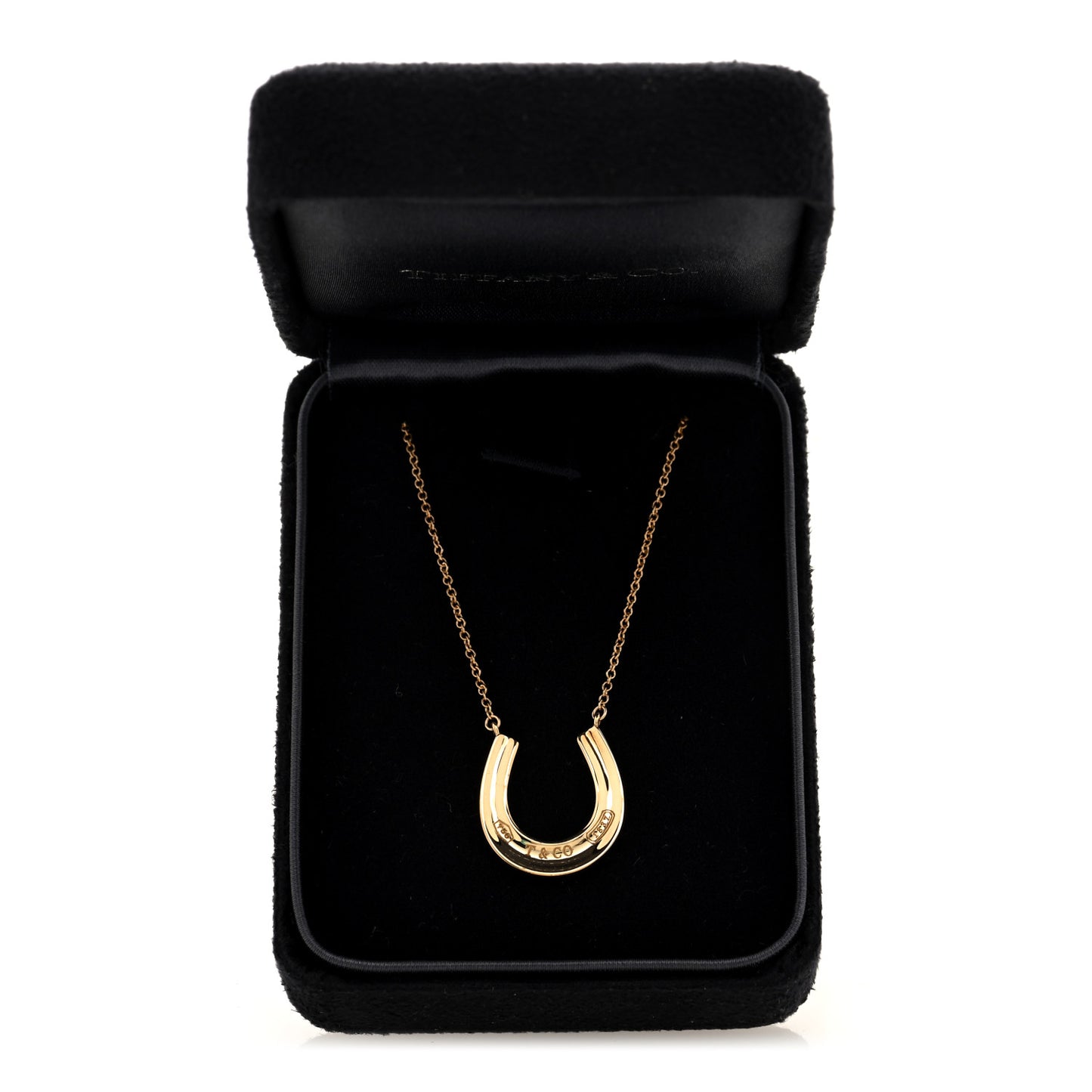 18K Yellow Gold 1837 Horseshoe Pendant Necklace