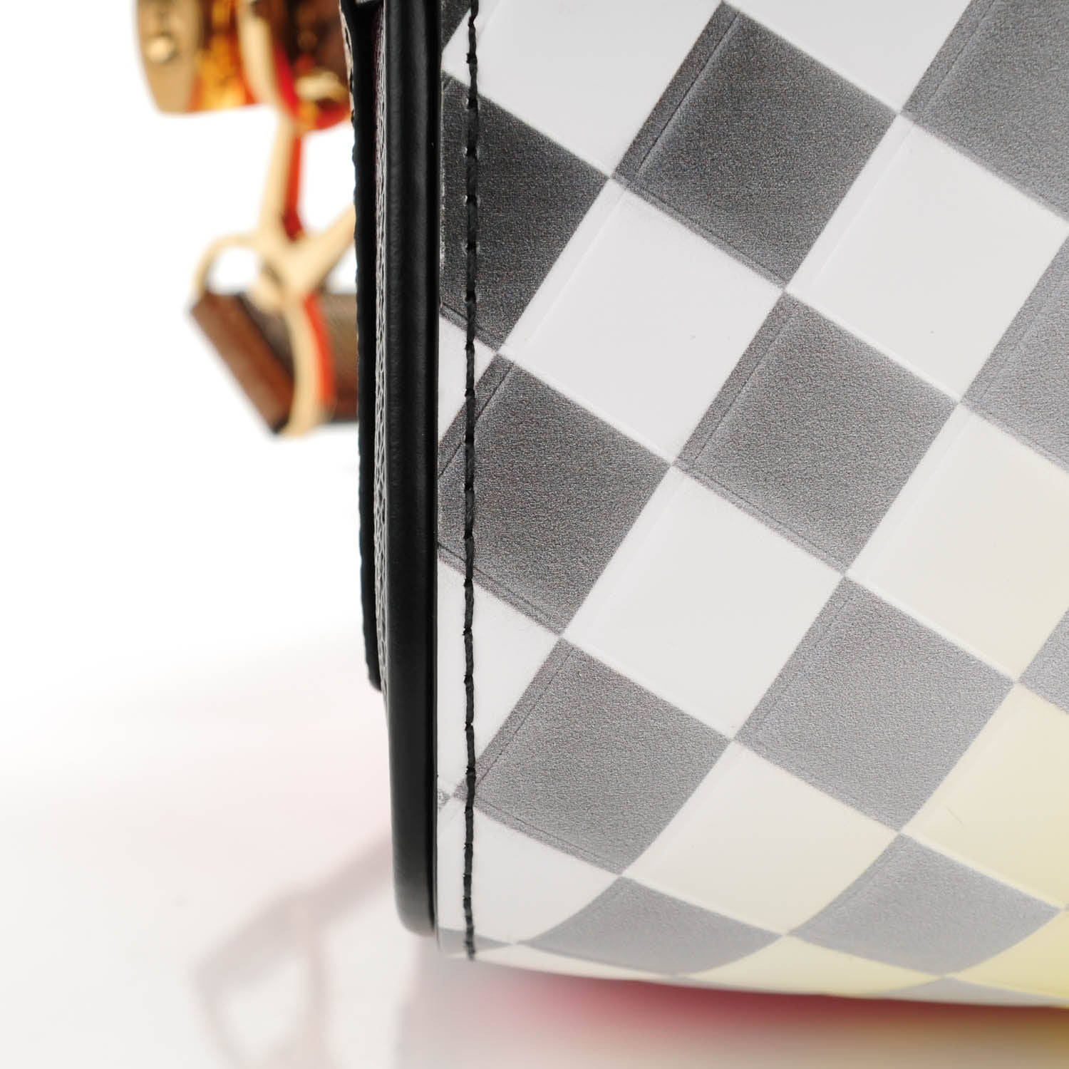 Louis Vuitton Epi Reverse Monogram Damier Race Speedy Bandouliere 30 Black Yellow 11 of 13
