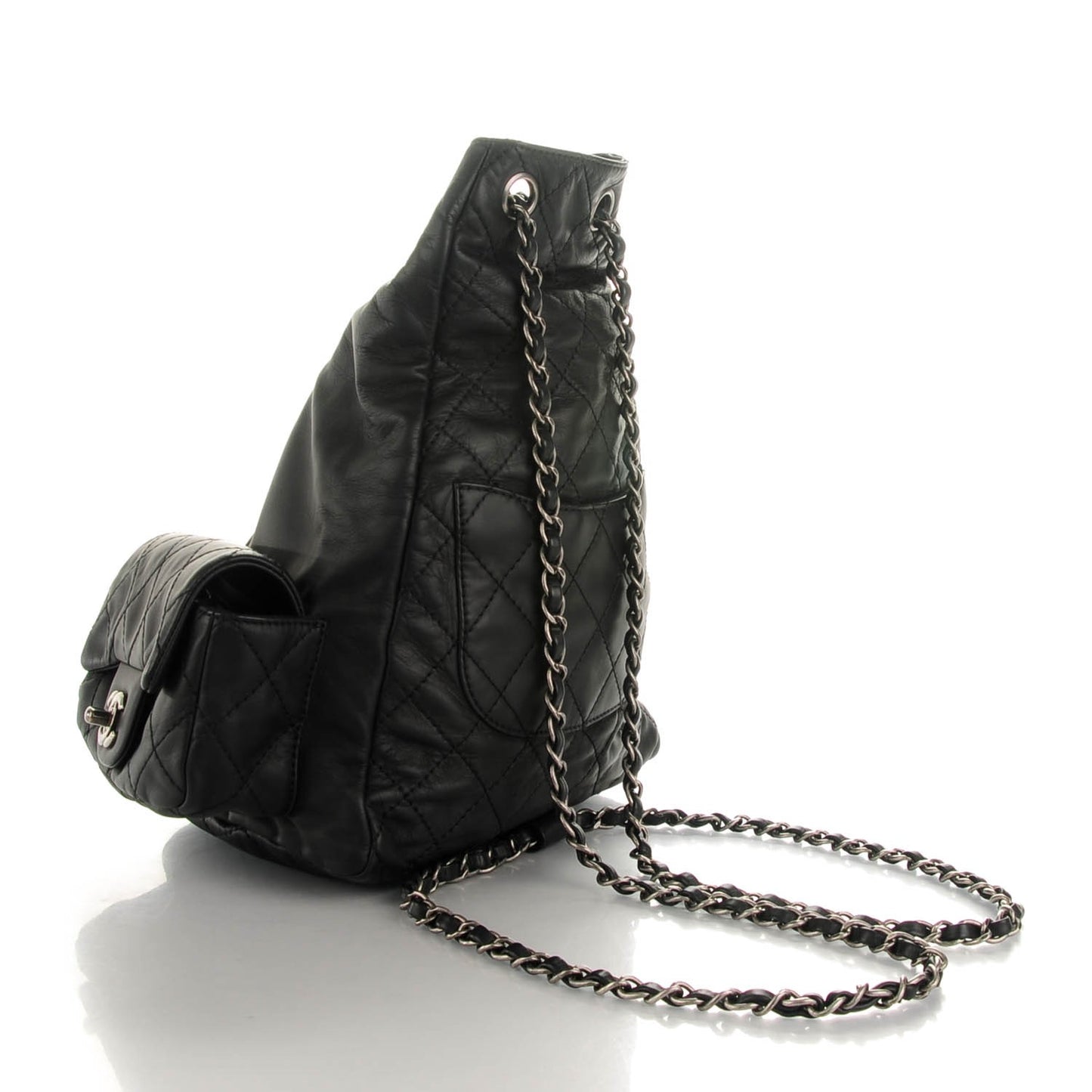 Calfskin Large Backpack Is Back Black