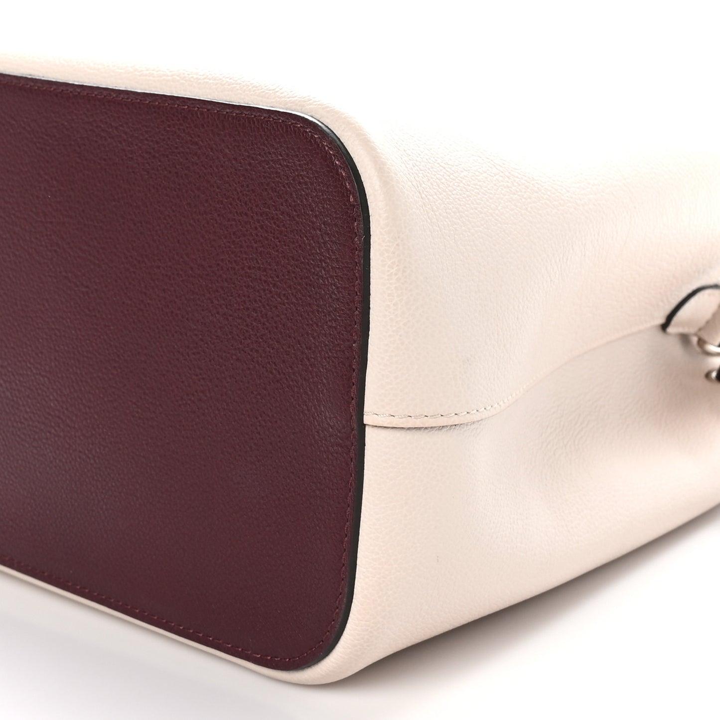 Calfskin Nano Lockme Bucket Greige