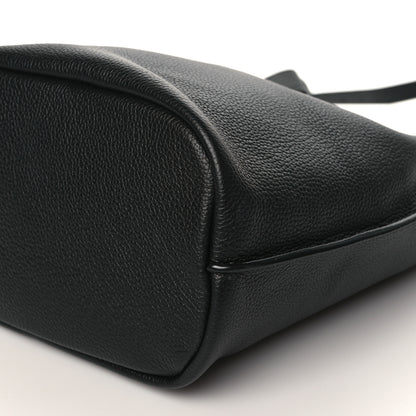 Saint Laurent Grained Calfskin Boucle Bucket Bag Black 7 of 8