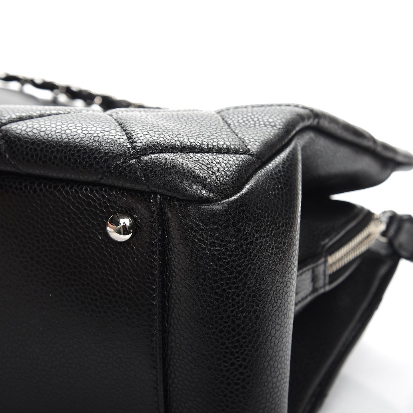 Caviar Quilted CC Timeless Tote Black