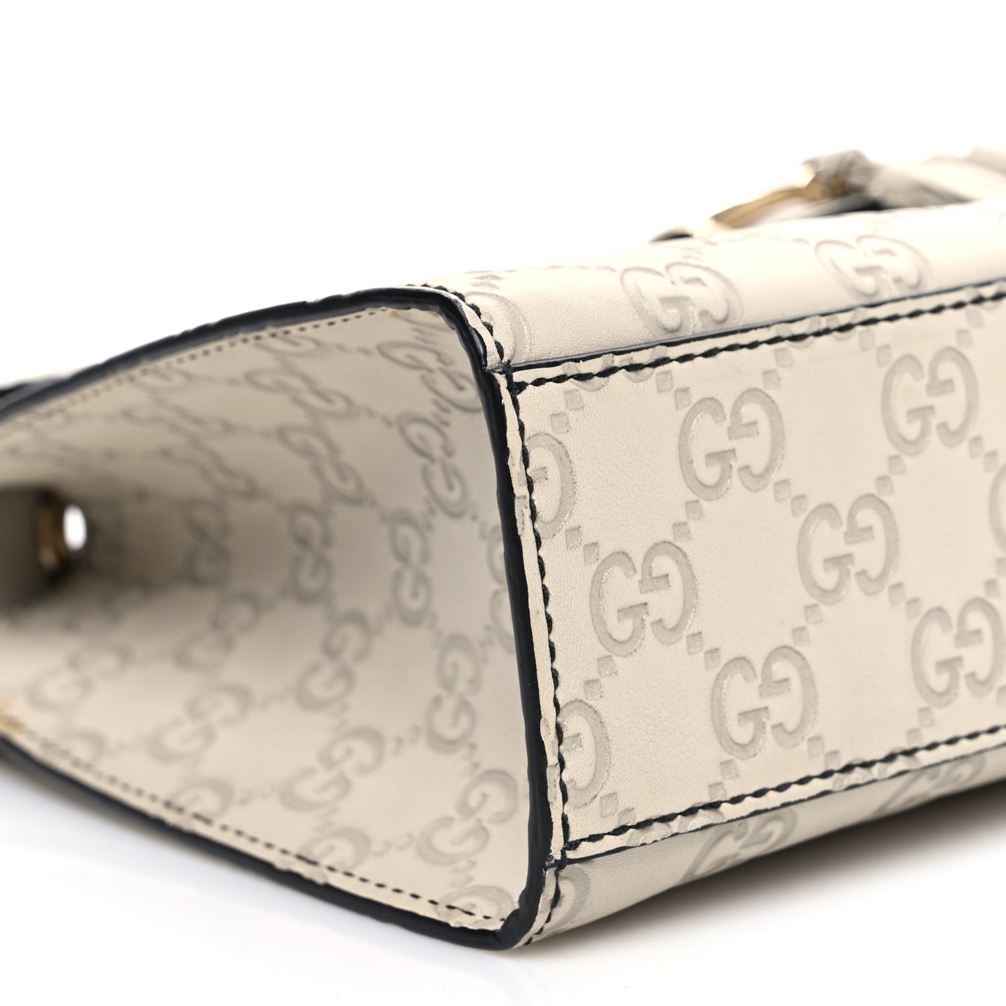Guccissima Signature Medium Emily Chain Shoulder Bag Mystic White
