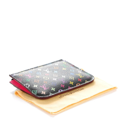 Louis Vuitton Monogram Multicolor Key Pouch Black Grenade 4 of 7