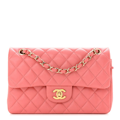 Chanel Caviar Quilted Small Double Flap Pink 1 of 11