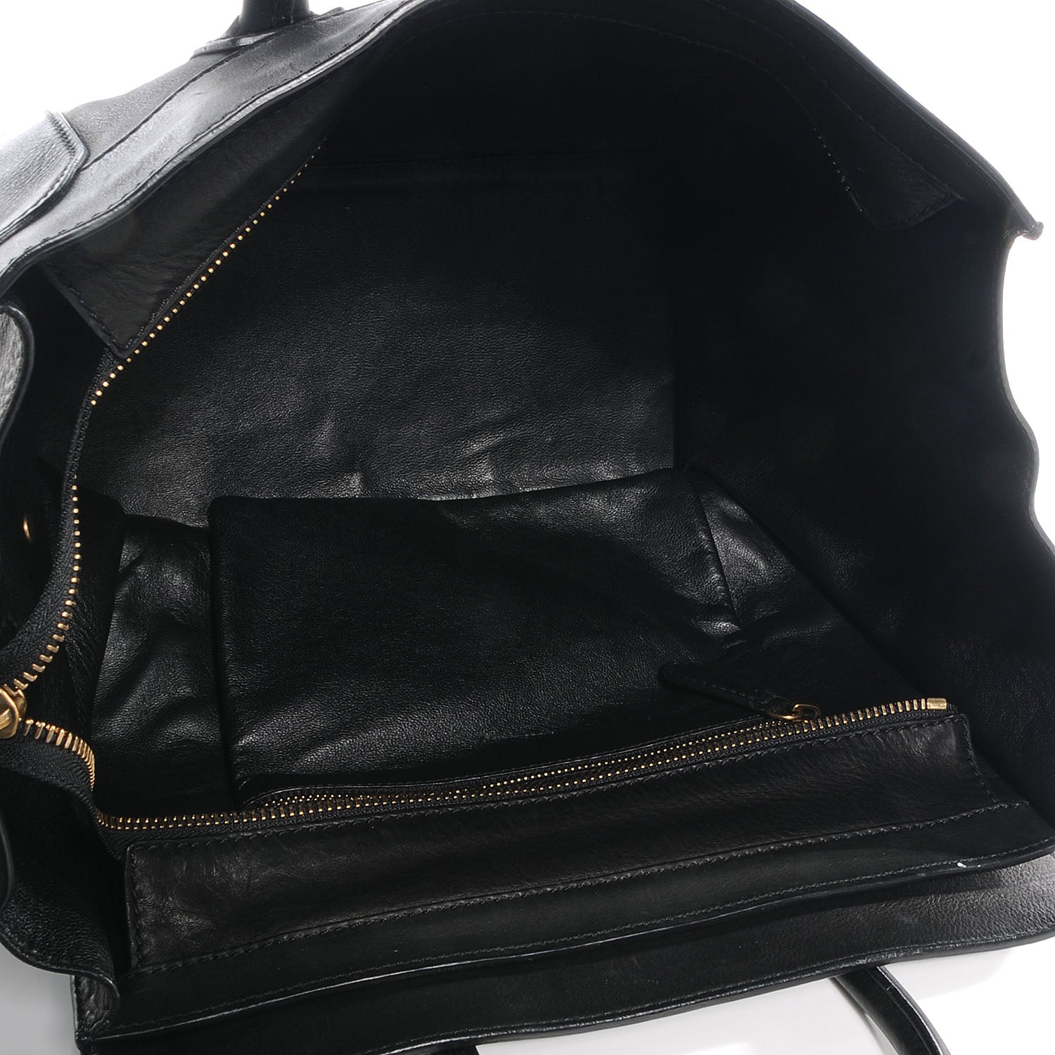 Celine Smooth Calfskin Mini Luggage Black 5 of 9
