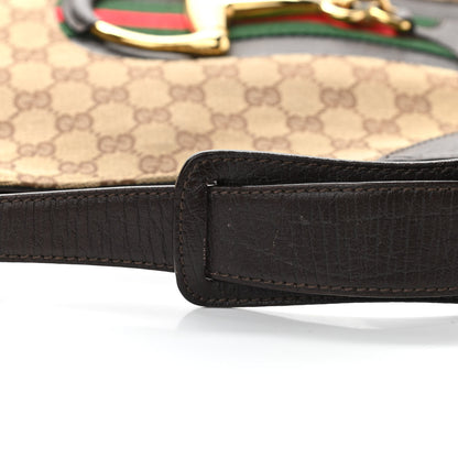 Gucci Monogram Hasler Hobo Dark Brown 12 of 13
