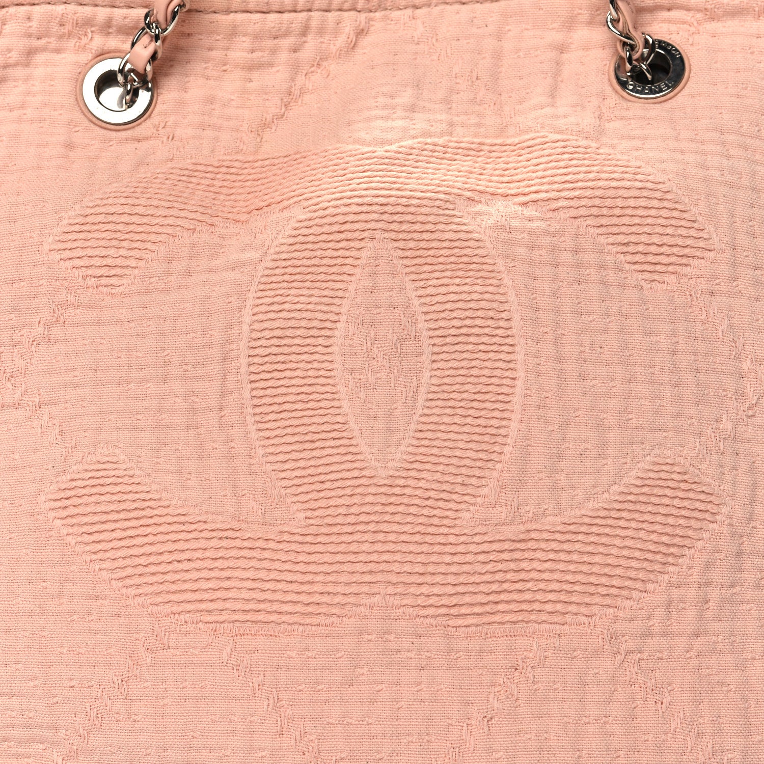 Chanel Canvas Small Double Face Tote Light Pink 8 of 12