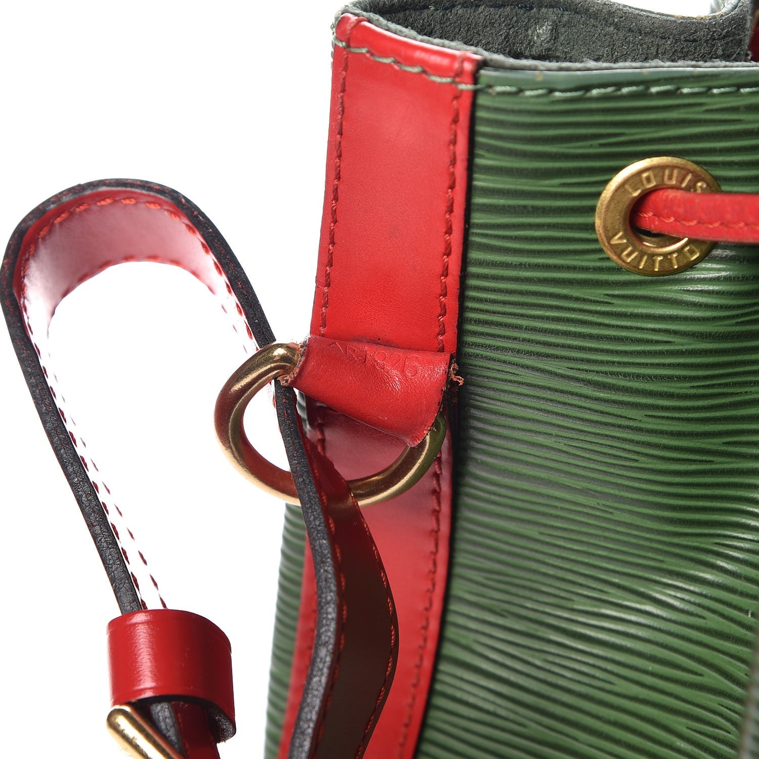 Louis Vuitton Epi Petit Bi-Color Noe Borneo Castillan Red 7 of 10