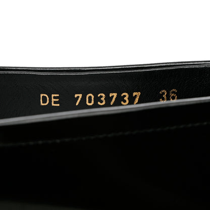 Saint Laurent Calfskin Penny Loafers 36 Black 6 of 8