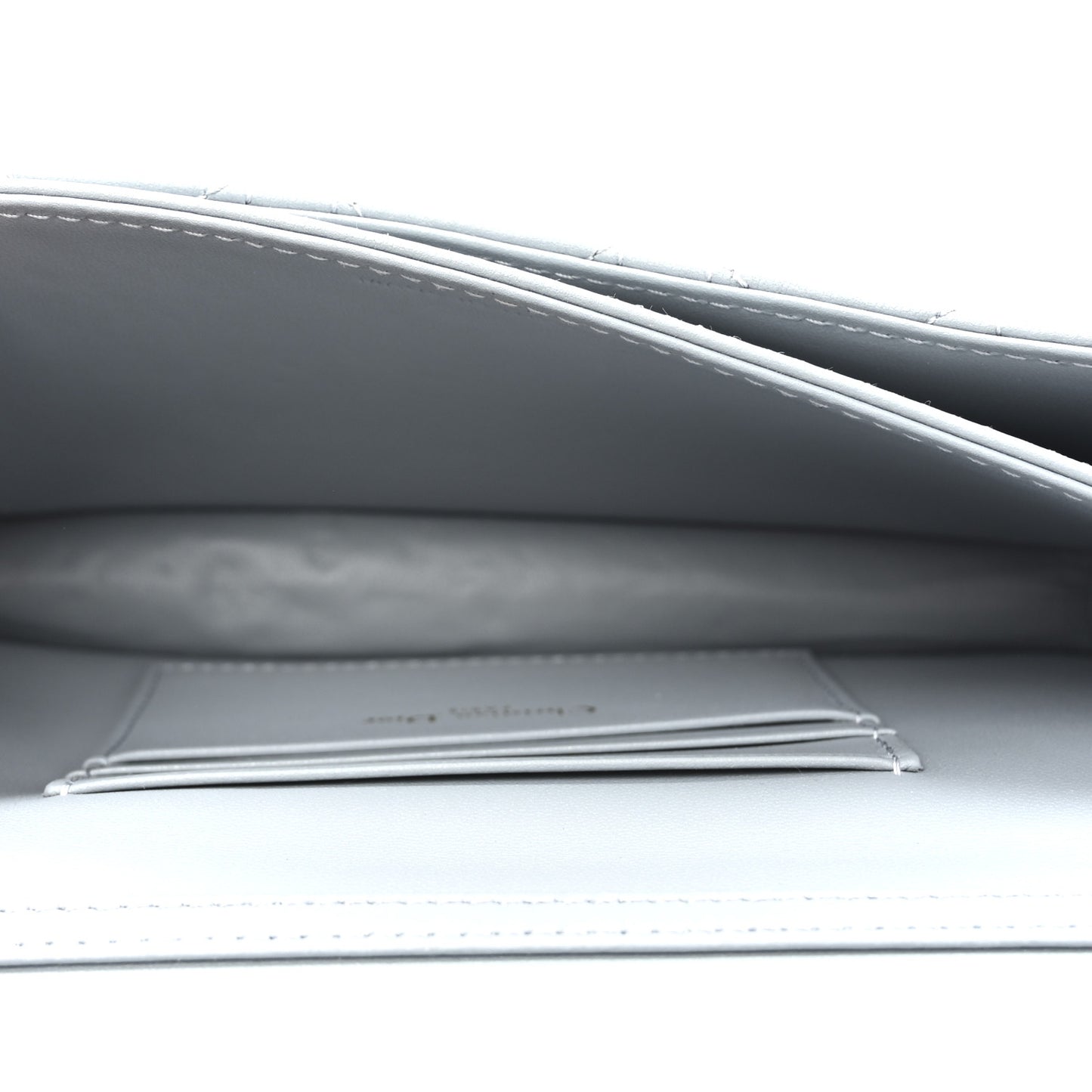 Lambskin Cannage Mini My Dior Top Handle Clutch Cloud Blue