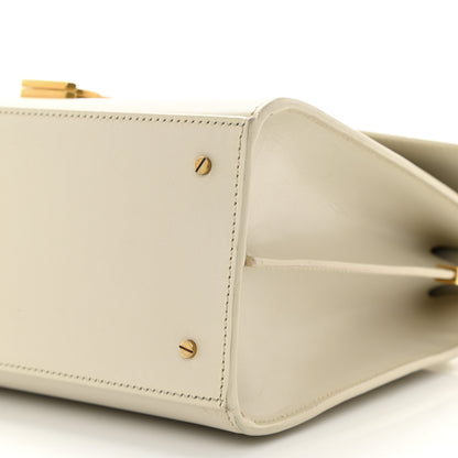 Saint Laurent Smooth Calfskin Medium Classic Monogram Cassandra Top Handle Crema Soft Rouge Legion 11 of 11