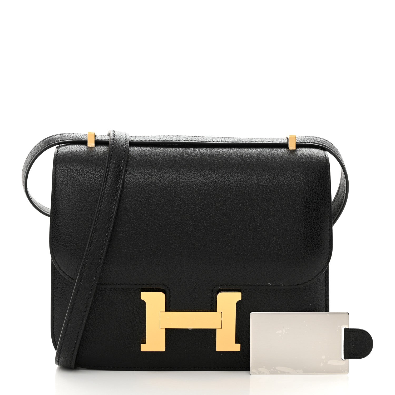 再値下げ‼️HERMES フレッシュ　黒　37.5 Hermes Chevre Mysore Constance 18 Black 1515012 – FASHIONPHILE