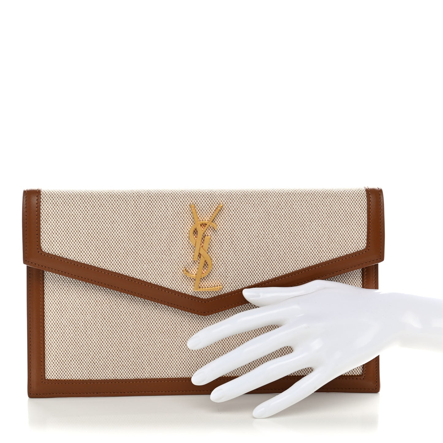 Canvas Uptown Pouch Natural Beige Brick