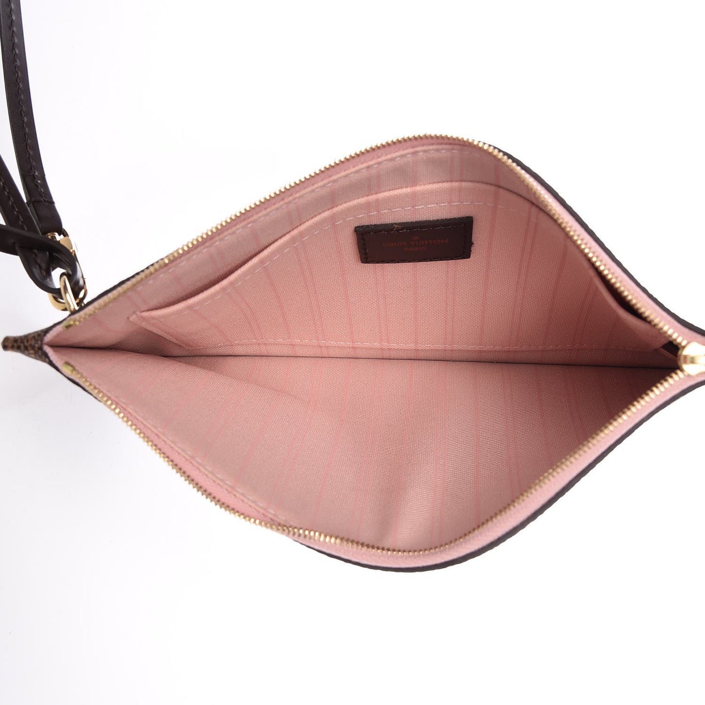 Damier Ebene Neverfull MM GM Pochette Rose Ballerine