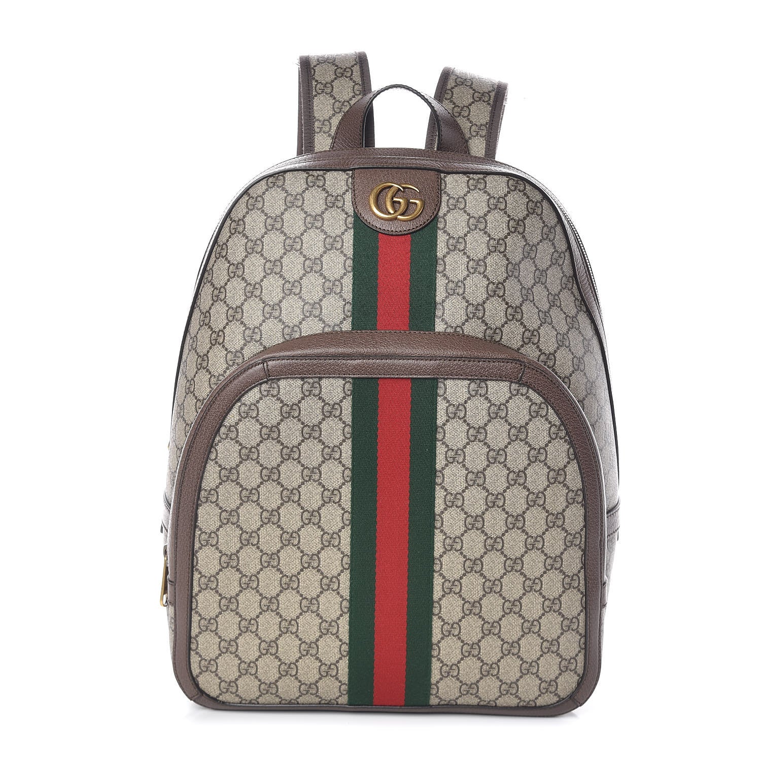 Gucci GG Supreme Monogram Medium Ophidia Day Backpack Brown 1 of 10