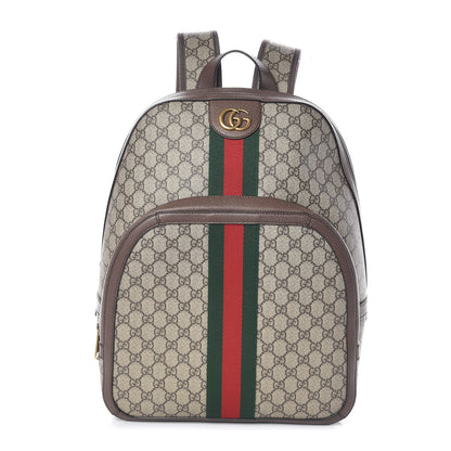 Gucci GG Supreme Monogram Medium Ophidia Day Backpack Brown 1 of 10