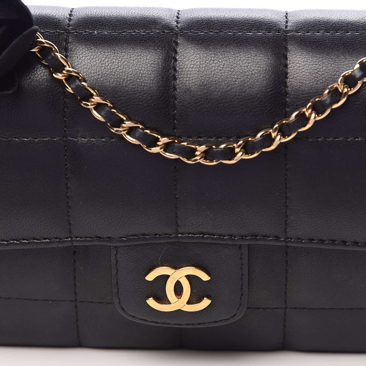 Chanel Lambskin Quilted Mini Chocolate Bar Camellia Flap Black 10 of 23