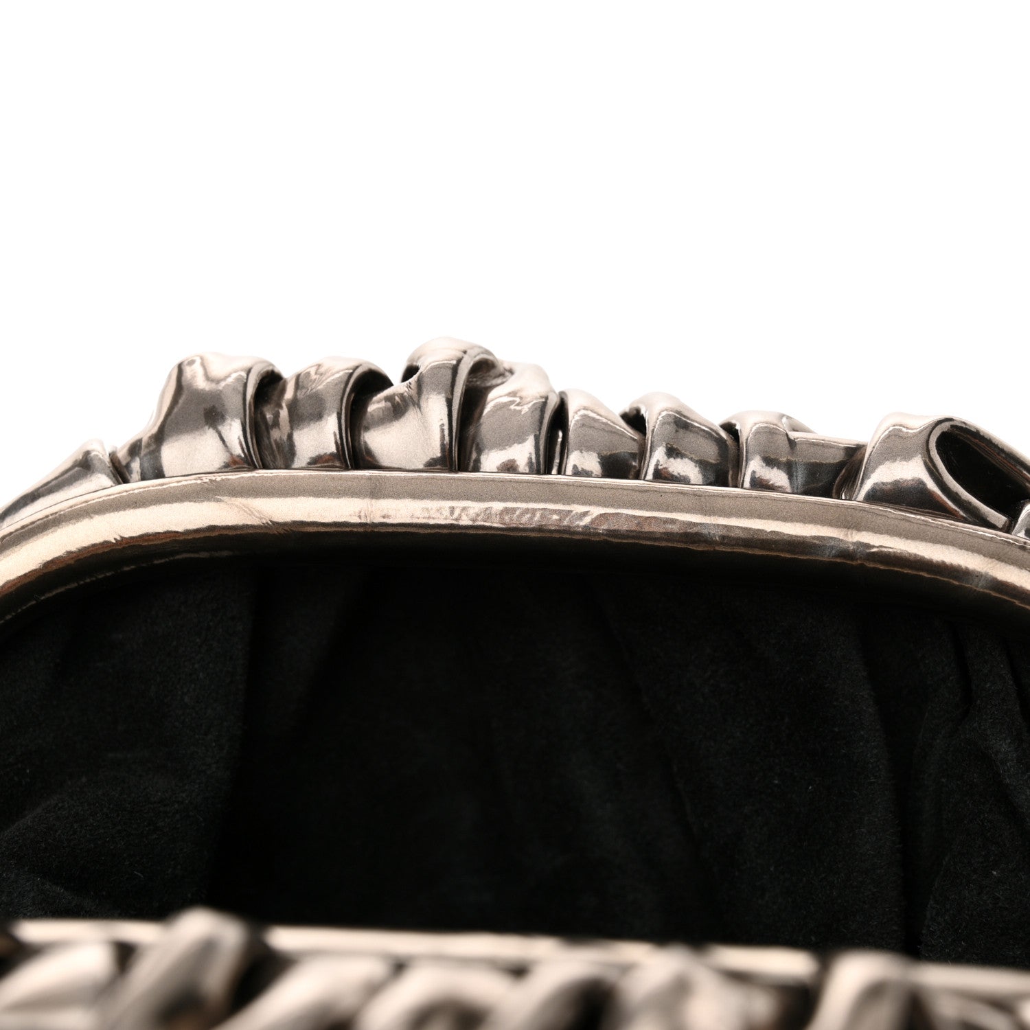 Bottega Veneta Metallic Crushed Calfskin The Mini Pouch Anchor 11 of 12