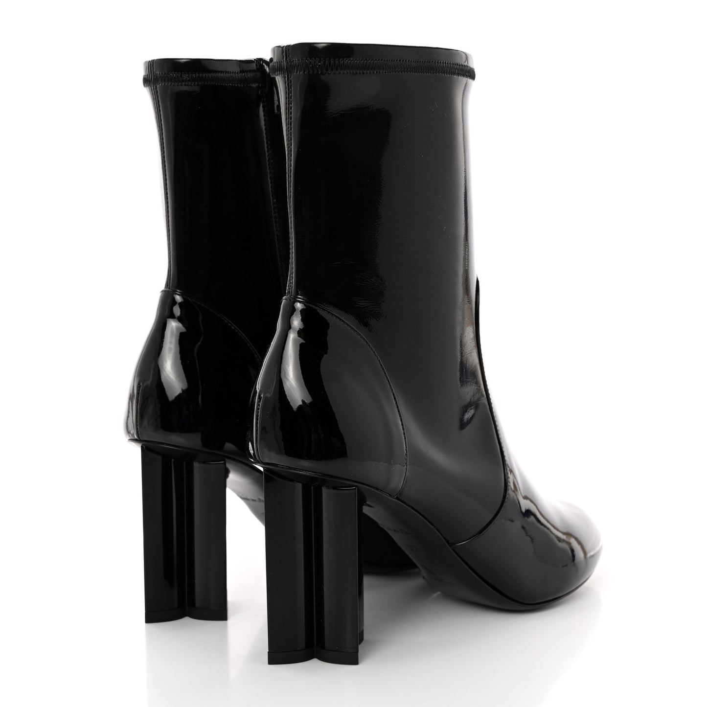 Patent Uniformes Silhouette Ankle Boots 37 Black