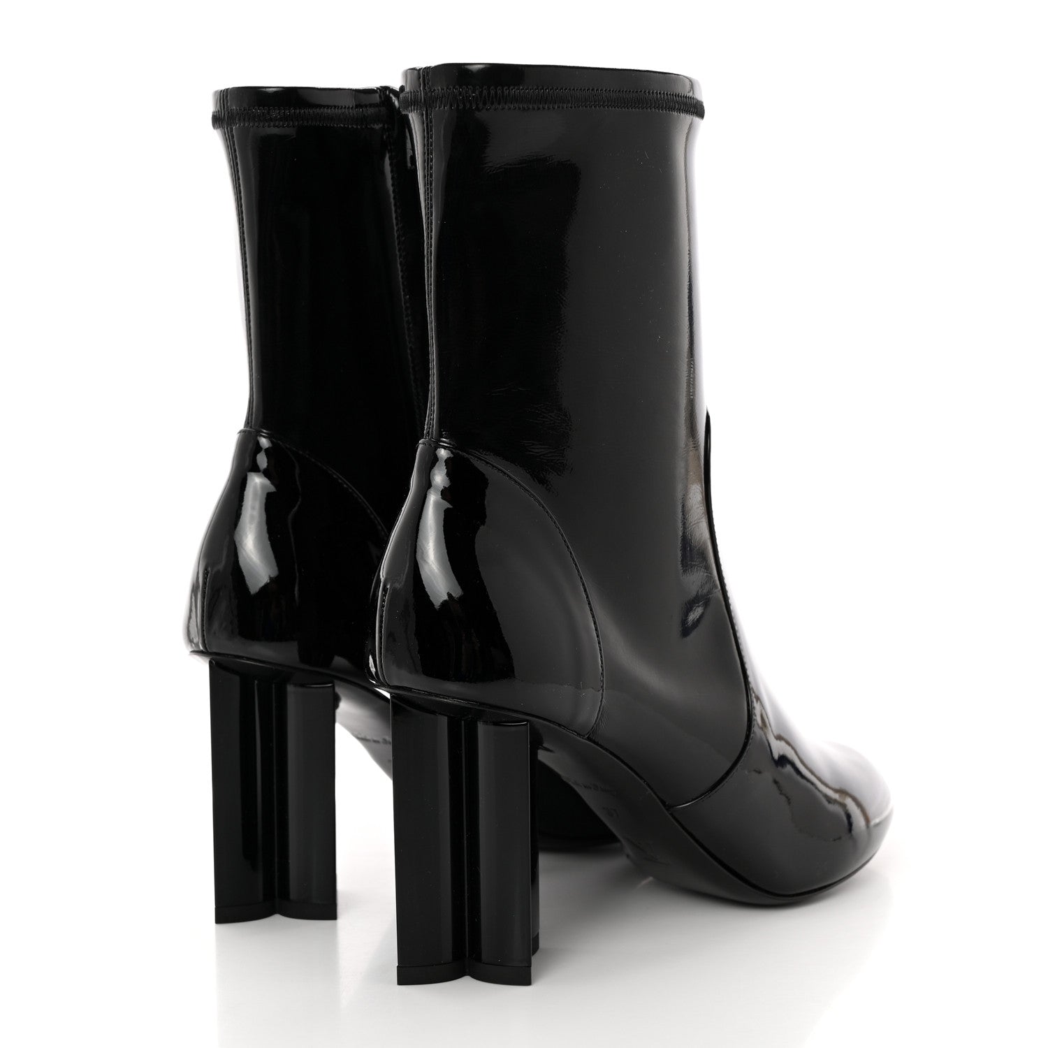 Louis Vuitton Patent Uniformes Silhouette Ankle Boots 37 Black 4 of 10