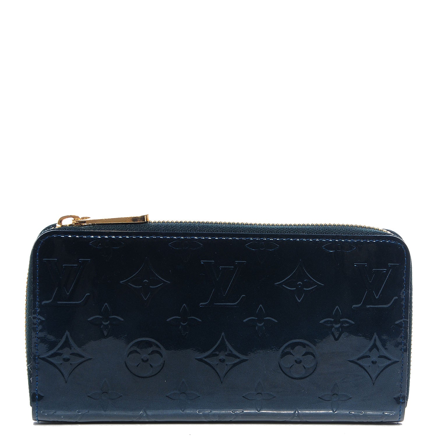 Louis Vuitton Vernis Zippy Wallet Blue Nuit 1 of 8