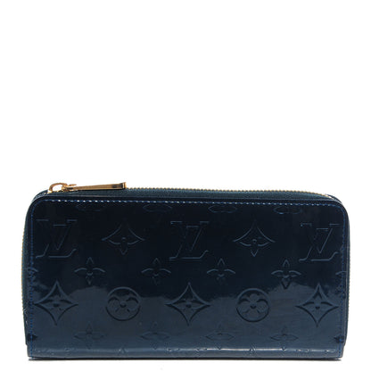 Louis Vuitton Vernis Zippy Wallet Blue Nuit 1 of 8