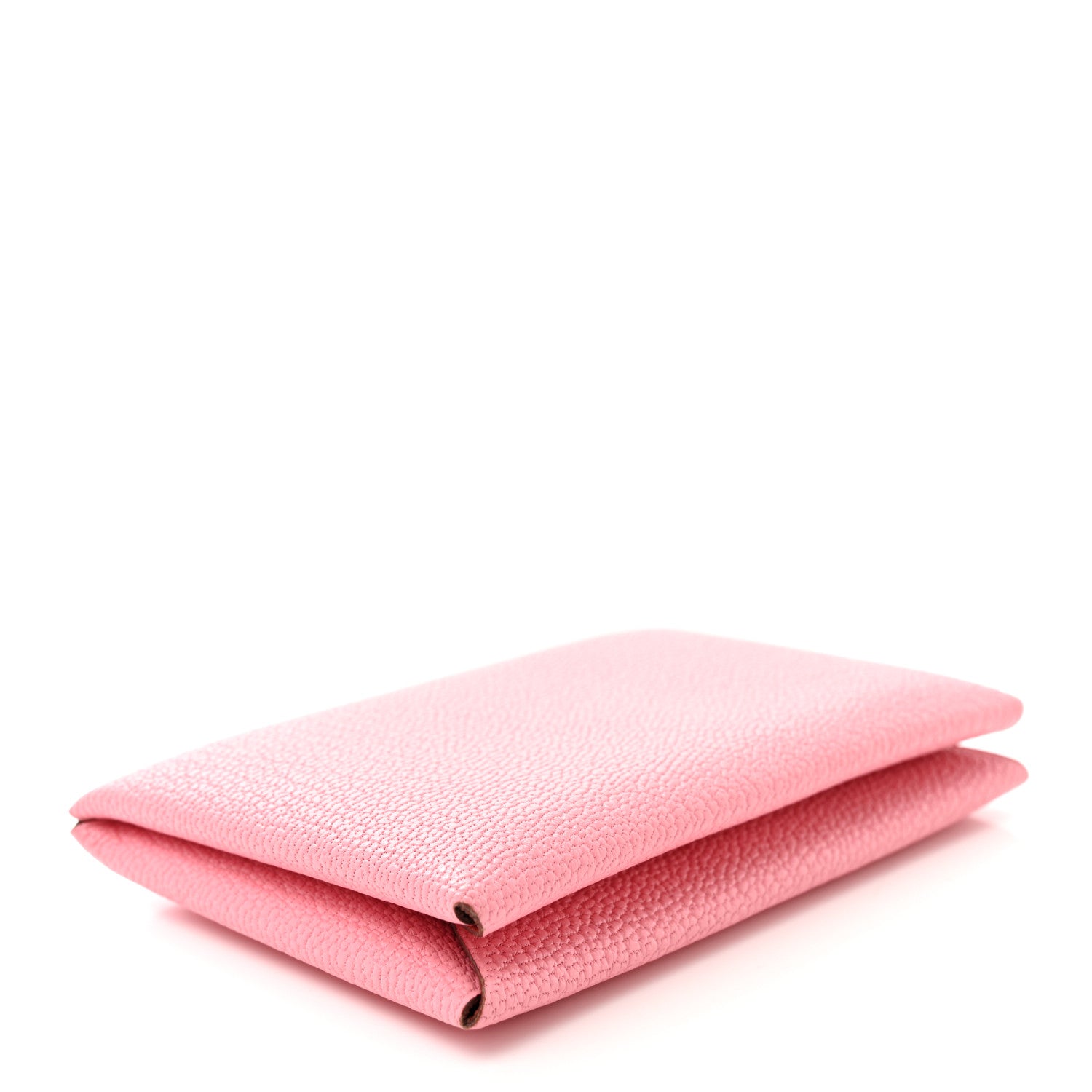 Hermes Chevre Chandra Verso Calvi Card Case Rose Confetti Brique 4 of 7