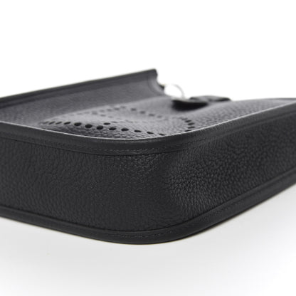 Hermes Taurillon Clemence Evelyne TPM Black 9 of 10