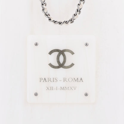 Chanel Marbled Plexiglass Buonasera Perfume Bottle Clutch White 7 of 9