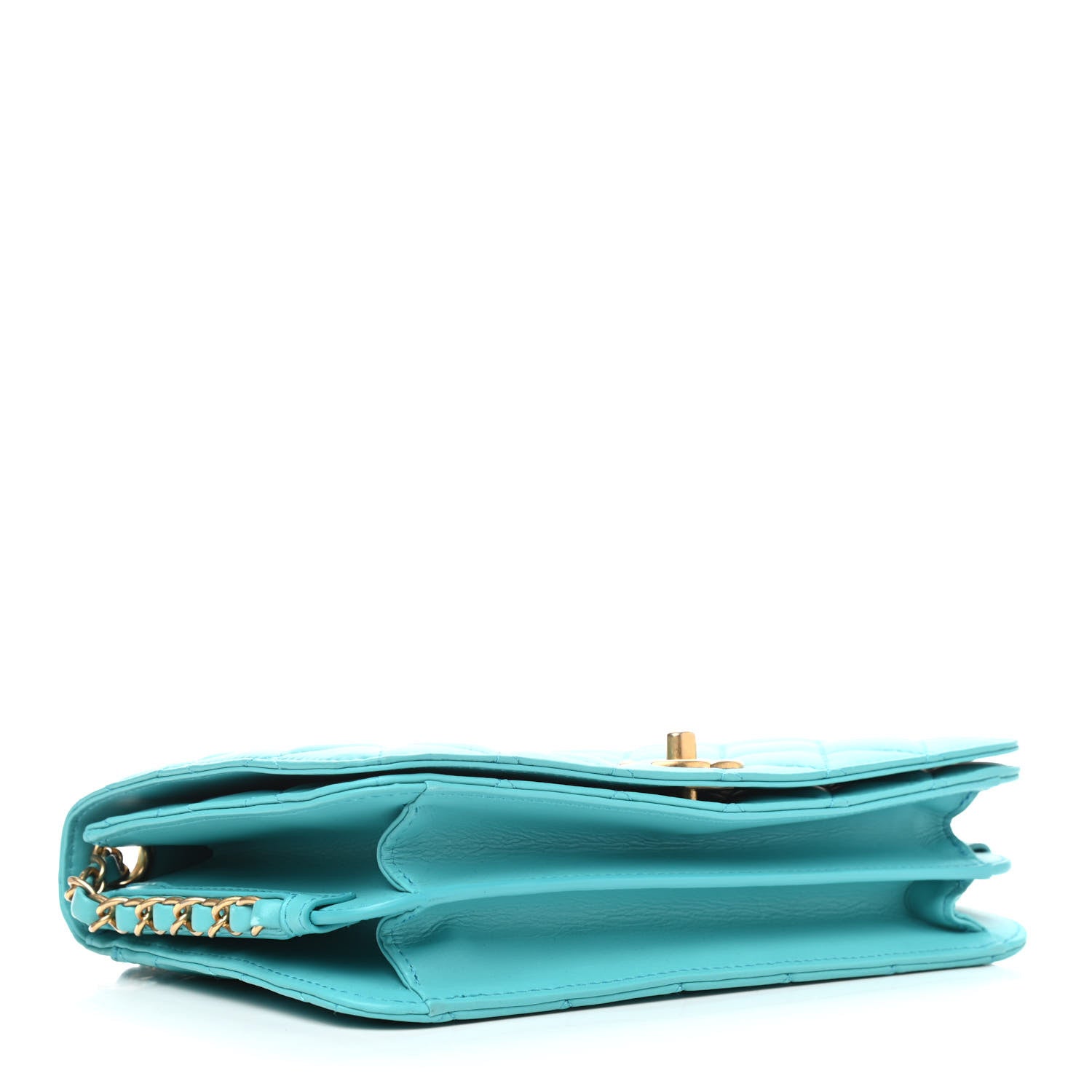 Chanel Calfskin Quilted Medium Everyday Chic Single Flap Turquoise 4 of 10